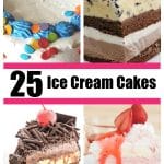 Birthday cake, chocolate layer cake, and strawberry cake.