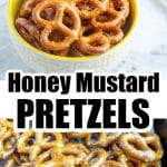 Pretzels in a bowl and on a baking sheet.