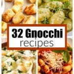 Gnocchi in soup, in marinara, and pesto gnocchi.