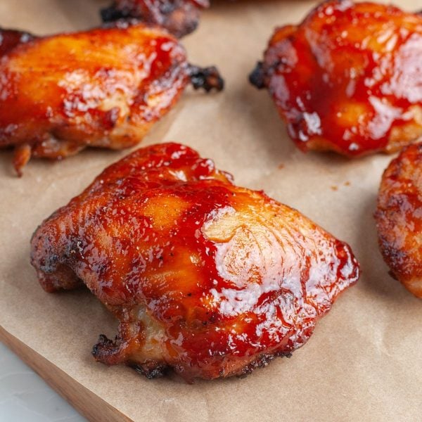 Baked BBQ Chicken Thighs - Food Lovin Family