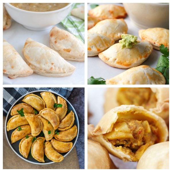 Empanadas on a plate.