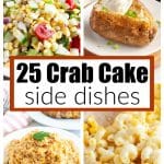 Corn salad, baked potato, rice, and mac and cheese.