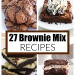 Brownie cookies, brownie sundae, brownies.