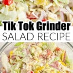 Grinder salad in a bowl.