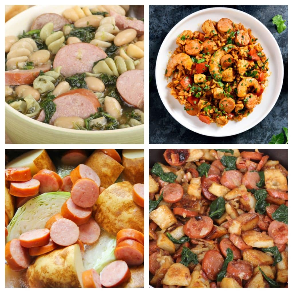 Air Fryer Kielbasa and Veggies {15 minute meal} - Belly Full