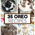 Oreo cake, Oreo milkshake, Oreo cookie, and Oreo fluff.