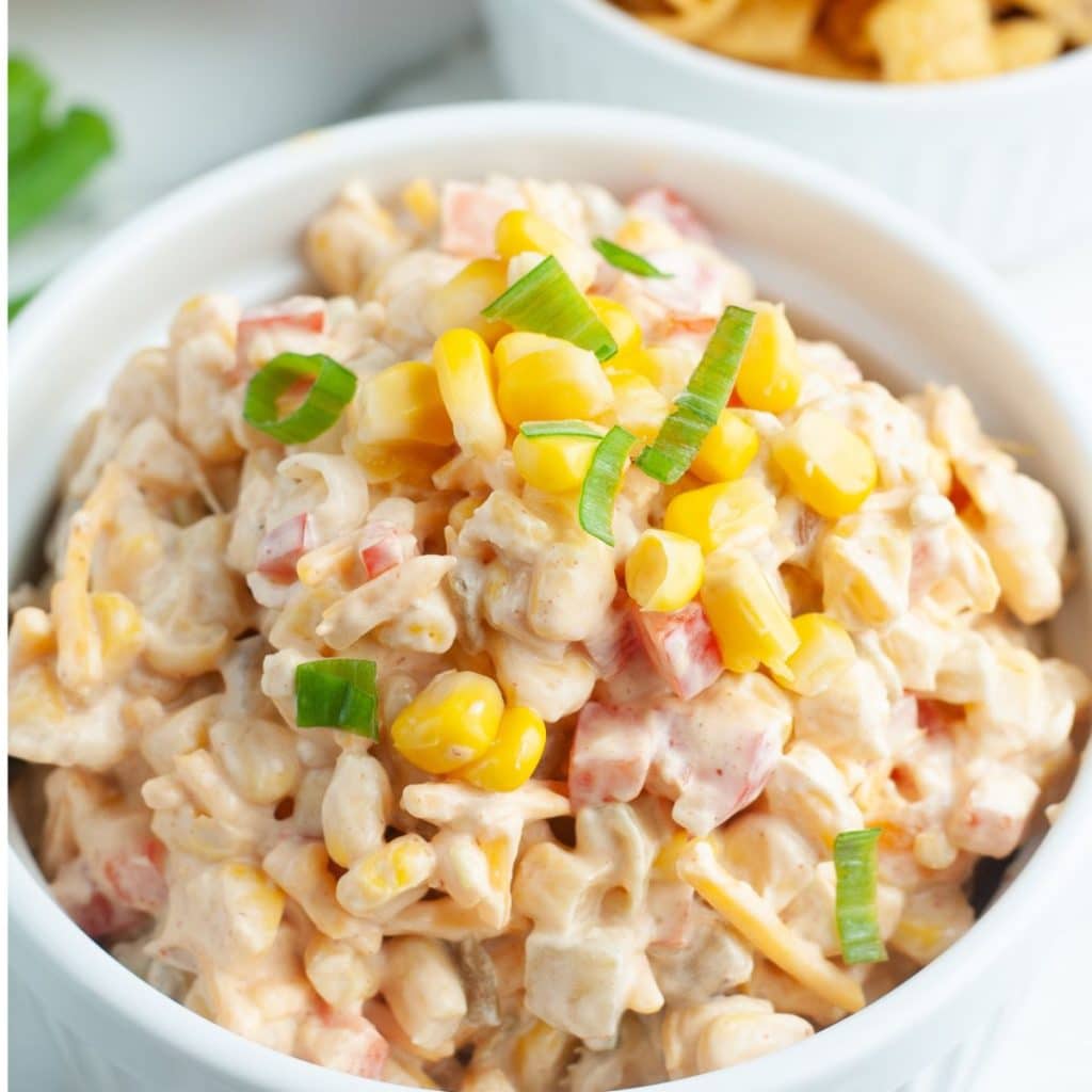 Bowl of corn dip. 