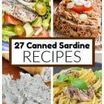 Sardine salad, sardine pate, and sardine pasta.