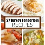 Sliced turkey on a plate and a bowl of turkey soup.