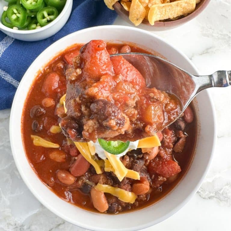 Three Bean Chili (With Ground Beef) Food Lovin Family