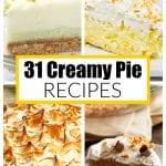 Key lime pie, coconut cream pie, and chocolate pie.