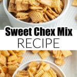 Bowl of chex mix.