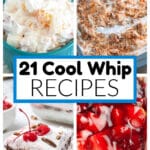 Bowl of ambrosia salad, piece of no bake cake, and a cherry dessert.