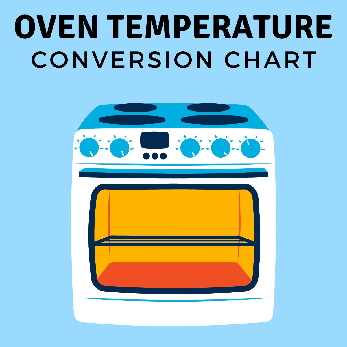 Graphic of an oven. 