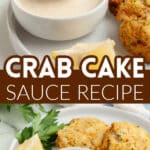Bowl of crab cake sauce.