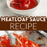 Bowl of meatloaf sauce.