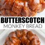 Plate of monkey bread.