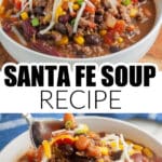 Bowl of Santa Fe soup.