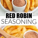 Plate of fries with a bowl of seasoning.