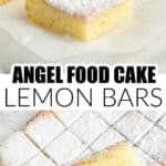 Lemon bars on a table.
