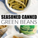 Bowl of green beans.