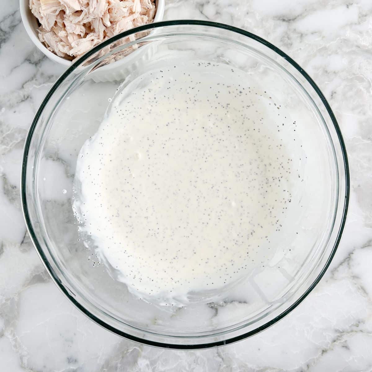 Bowl dressing for sonoma chicken salad.
