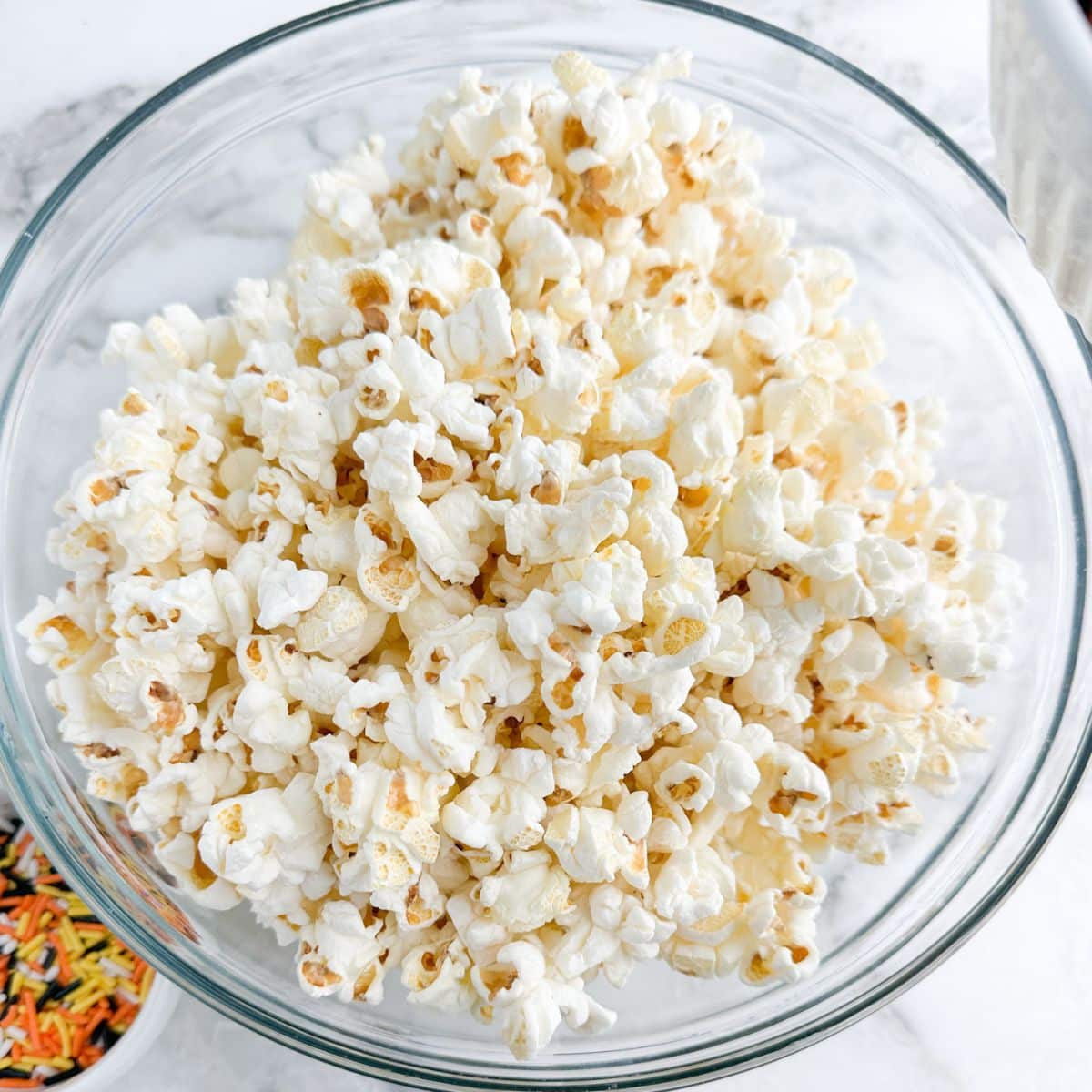 Bowl of popcorn.