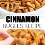 Bowl of cinnamon bugles.