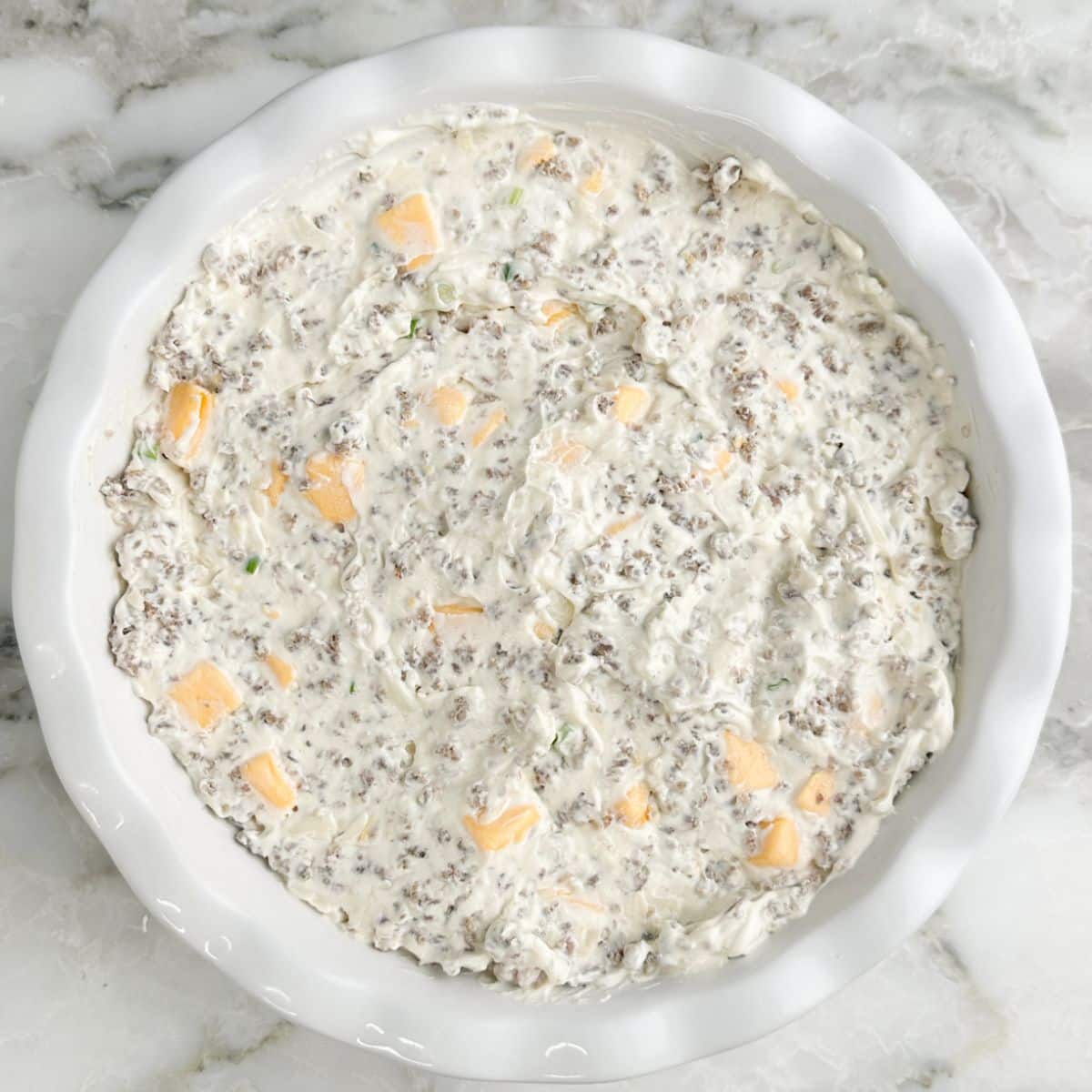 Pie dish with Hissy Fit dip.