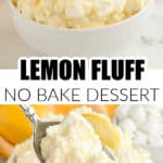 Bowl of lemon fluff.
