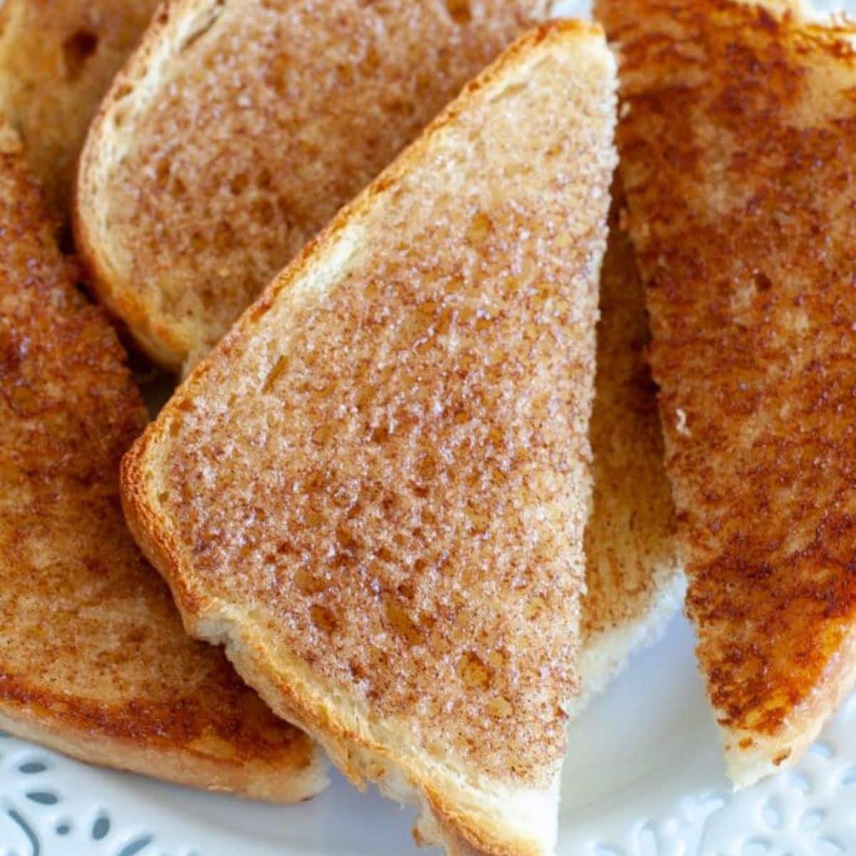 Piece of cinnamon toast.