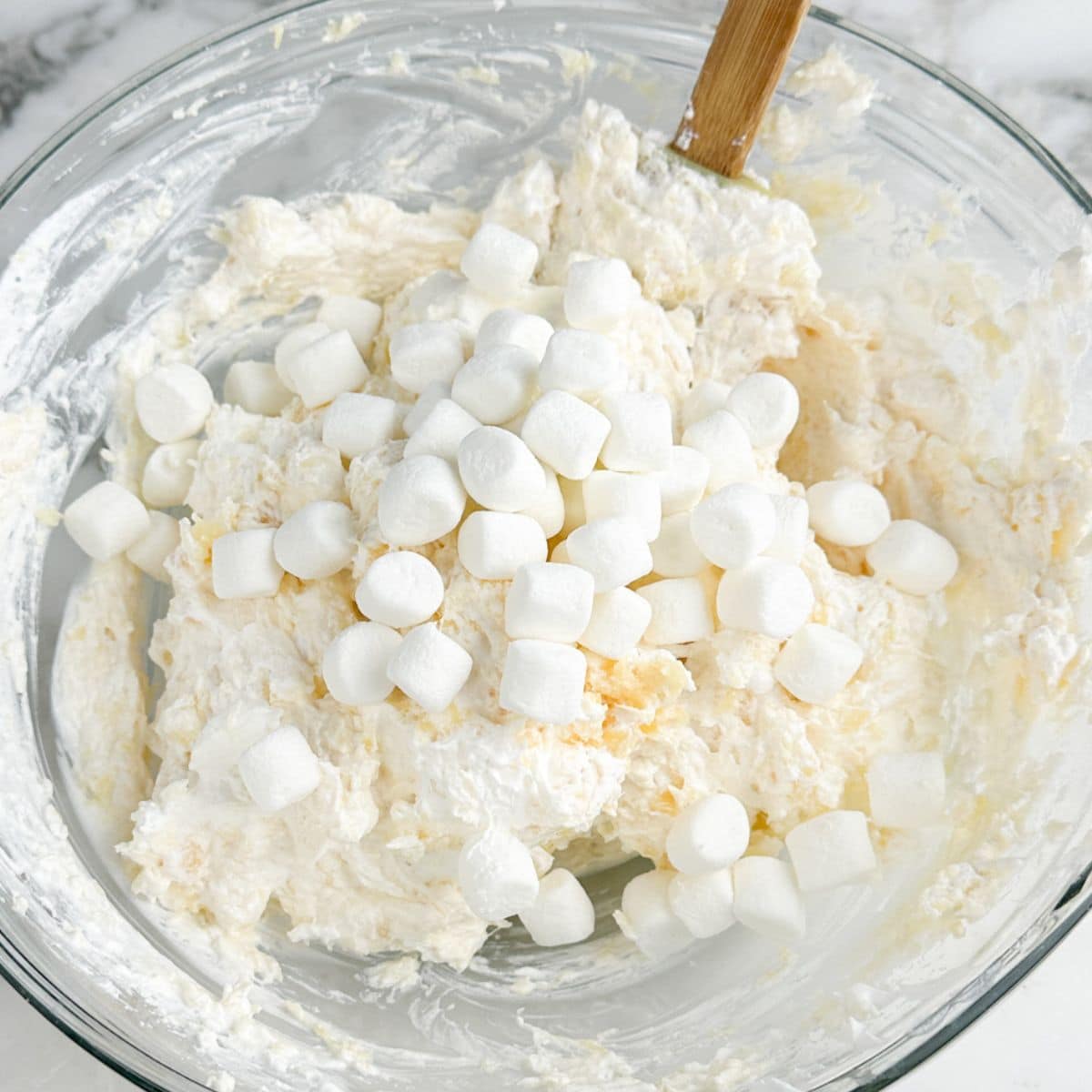 Bowl of pineapple fluff. 