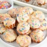 Plate of funfetti blossoms.