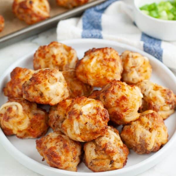 Plate of hash brown bites.