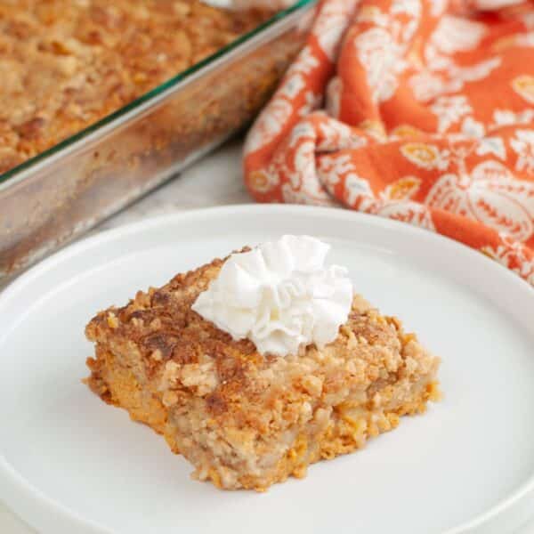 Pumpkin dump cake.